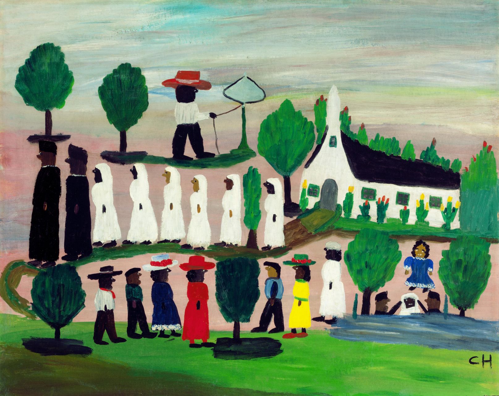 'Cane River Baptism' by Clementine Reuben Hunter